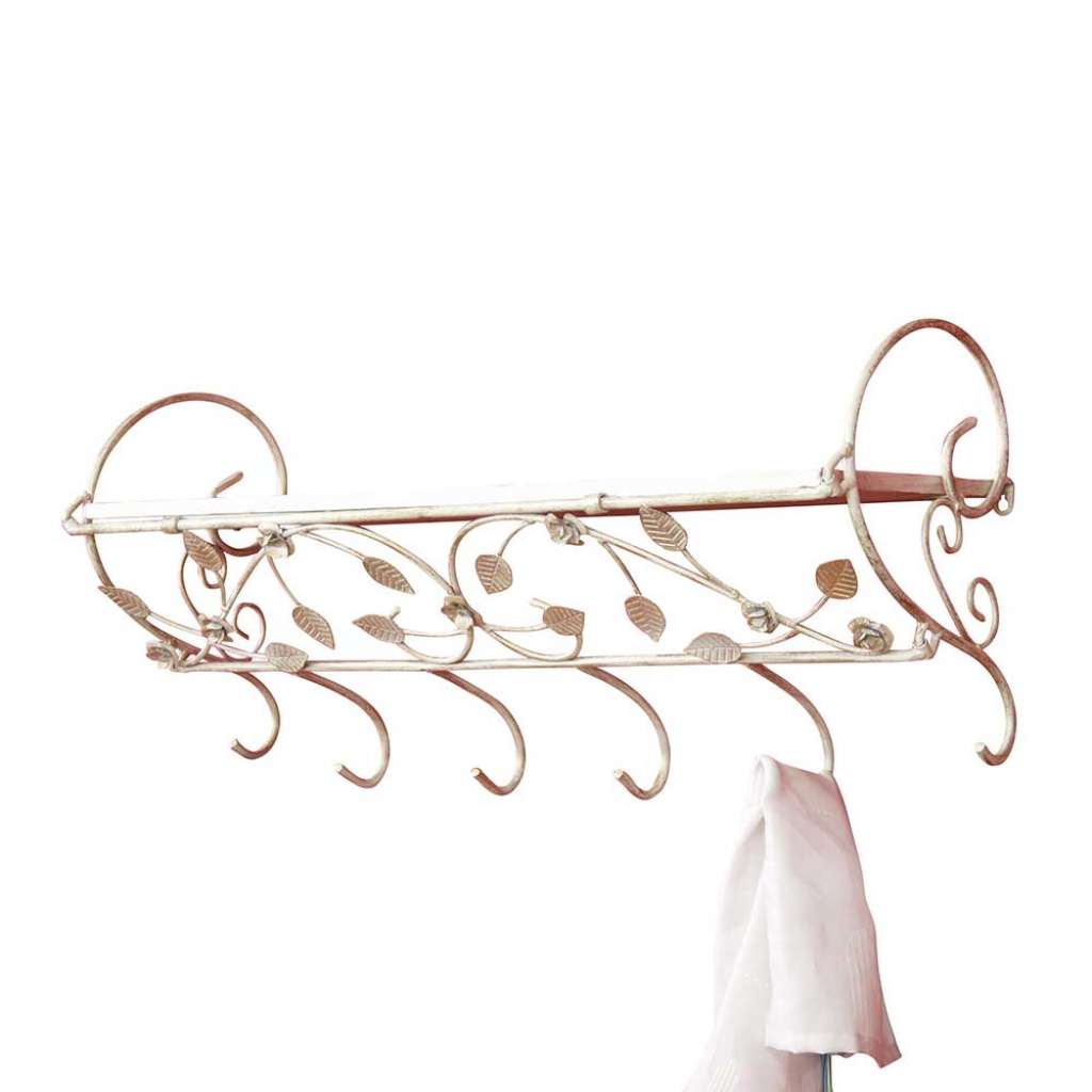 Hängegarderobe in Creme Gold Eisen