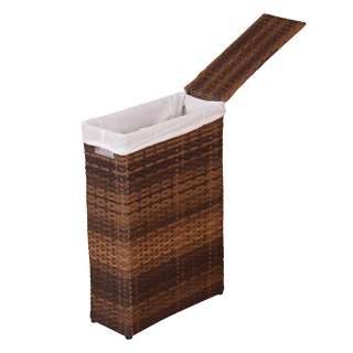 Wäschesammler in Braun Polyrattan