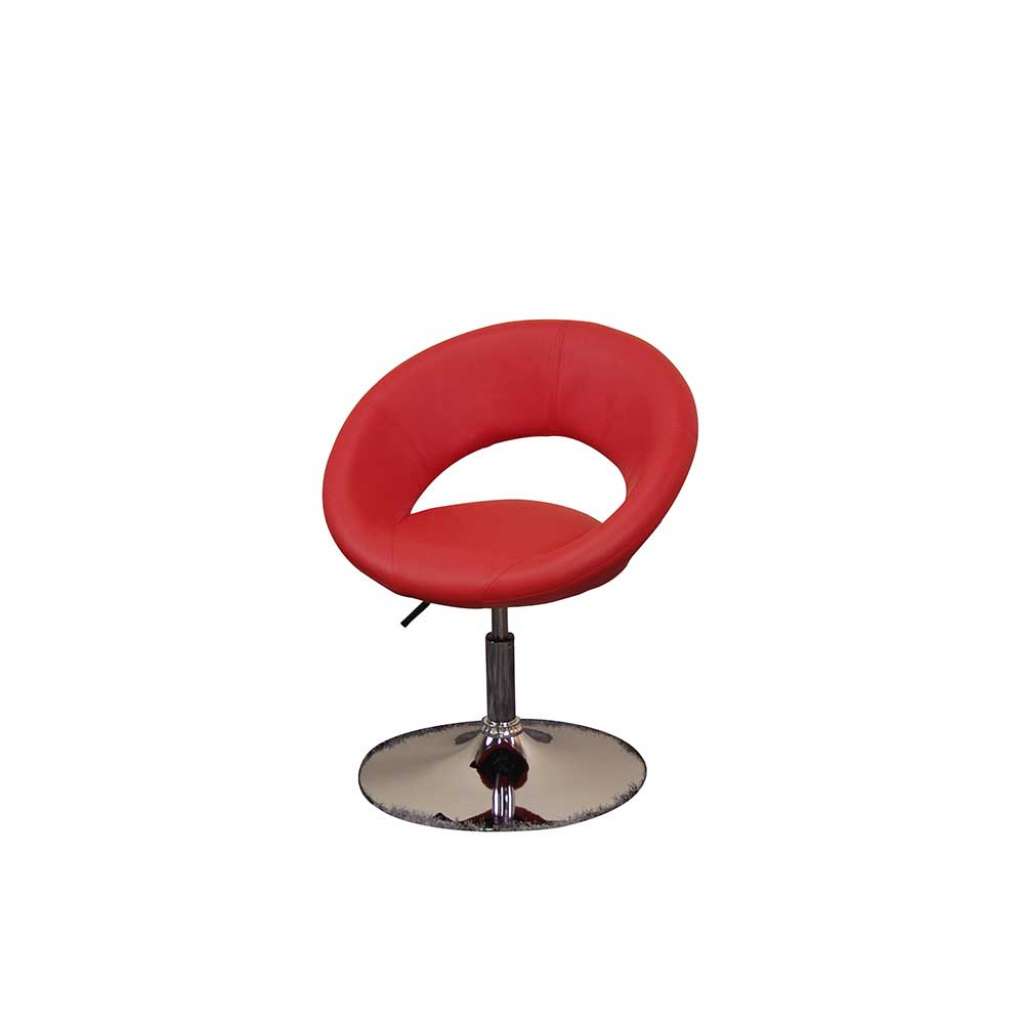 Drehstuhl in Rot Cocktailform