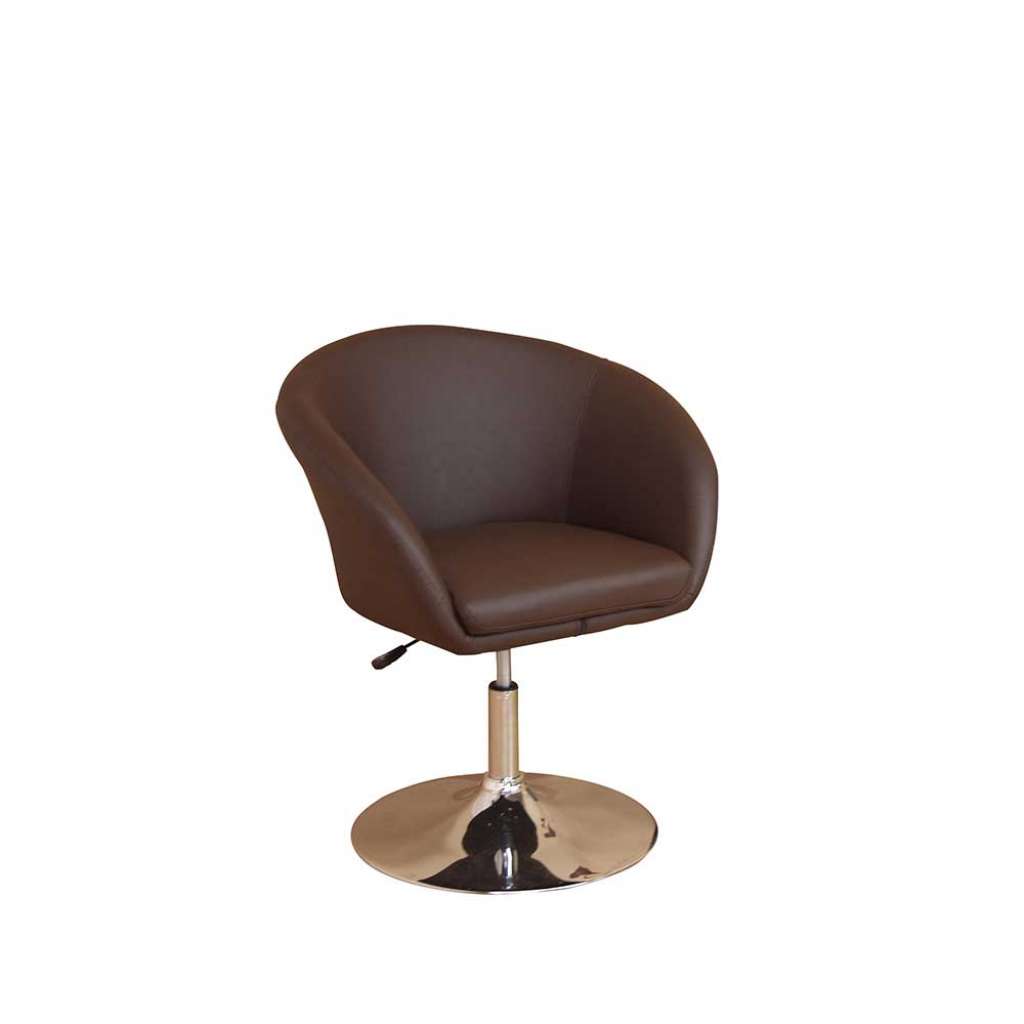 Cocktailsessel in Braun drehbar