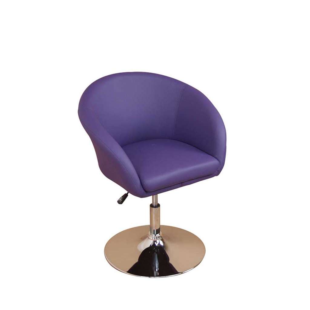Cocktailsessel in Lila höhenverstellbar