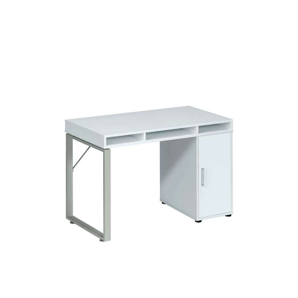 PC Schreibtisch in Weiß 120 cm breit