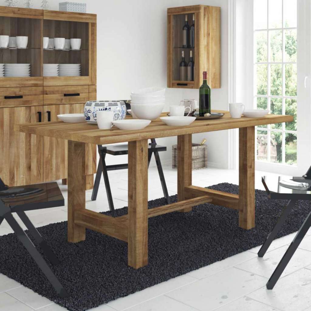 Massivholztisch aus Wildeiche geölt modern