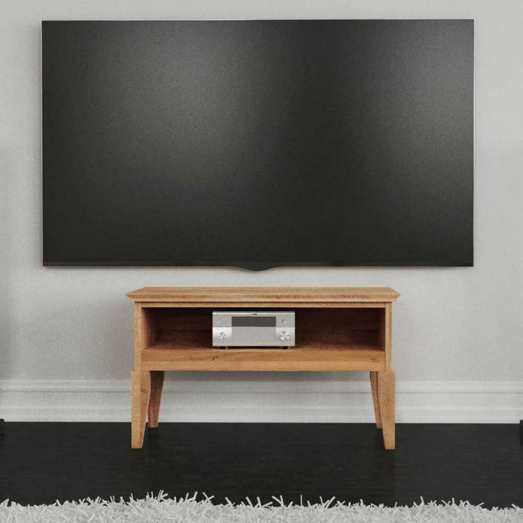 Fernsehmöbel aus Wildeiche Massivholz Klein