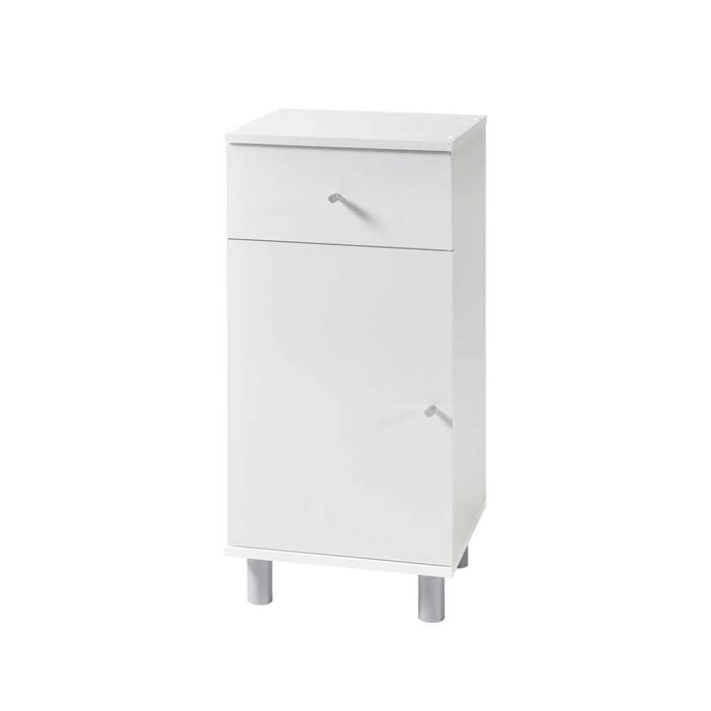 Badezimmer Unterschrank in Weiß 35 cm