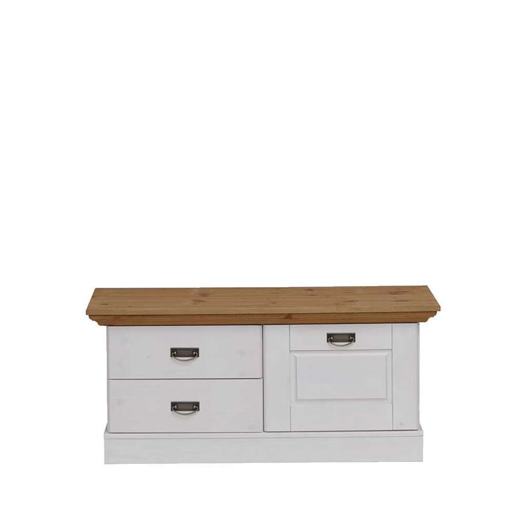 Flurbank in Weiß Holz Landhaus