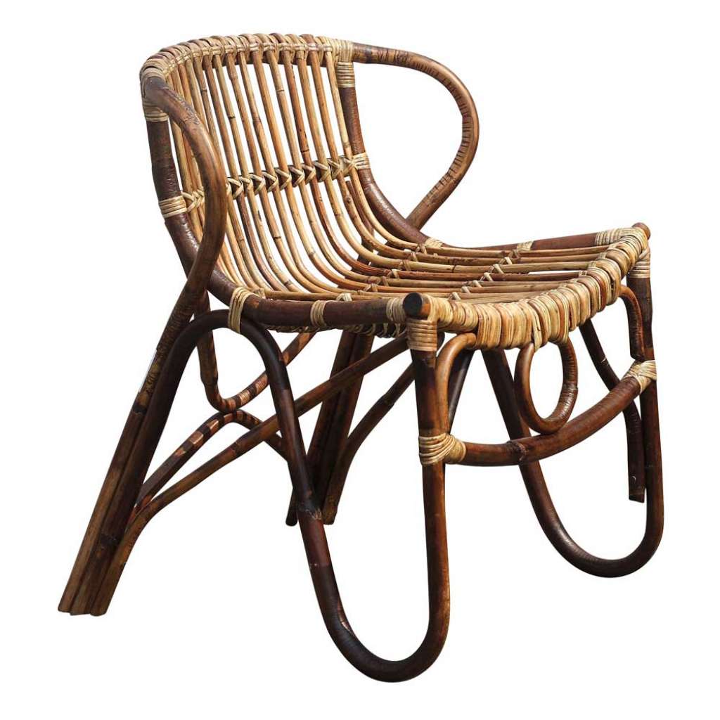 Esszimmerstuhl aus Rattan ausgefallen