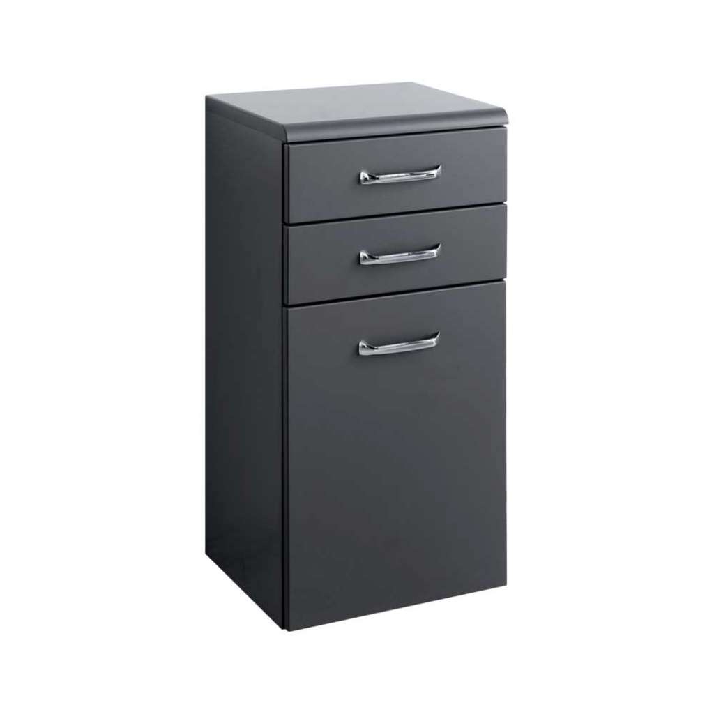 Badezimmer Unterschrank in Anthrazit 40 cm breit