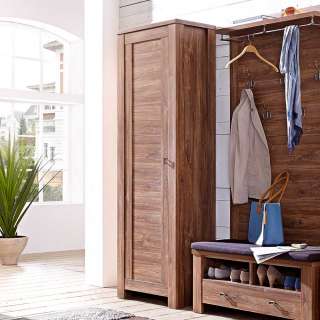 Garderobenschrank in Akazie dunkel Landhaus