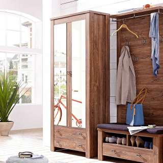 Dielenschrank mit Spiegeltüren 200 cm hoch