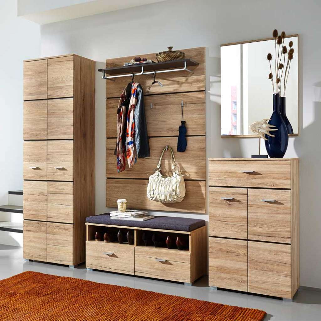 Flurmöbel Set in San Remo Eiche modern (5-teilig)