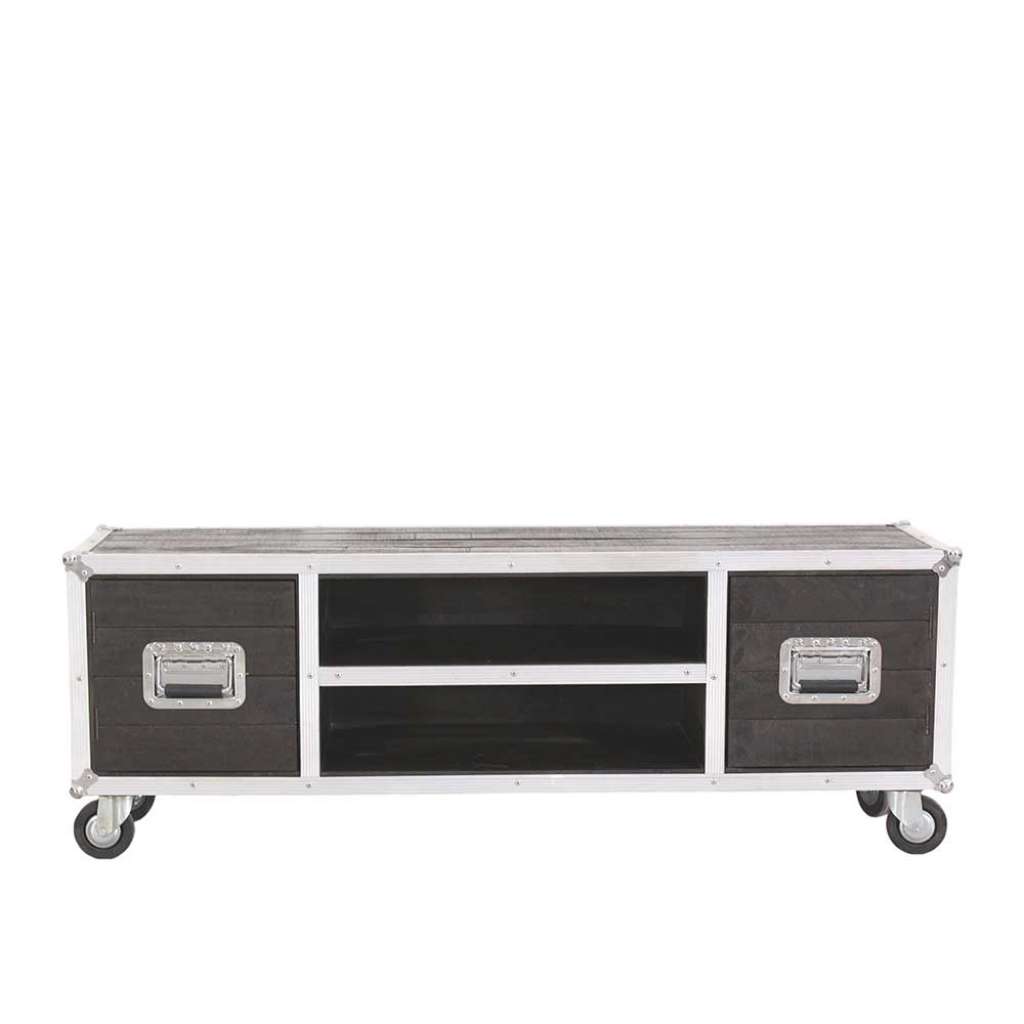 TV Lowboard mit Rollen Aluprofil