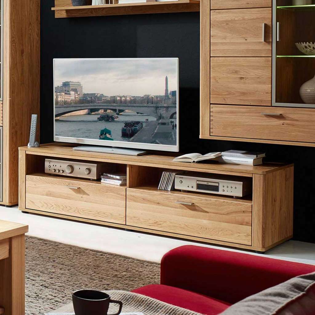 TV Board aus Wildeiche geölt 180 cm breit