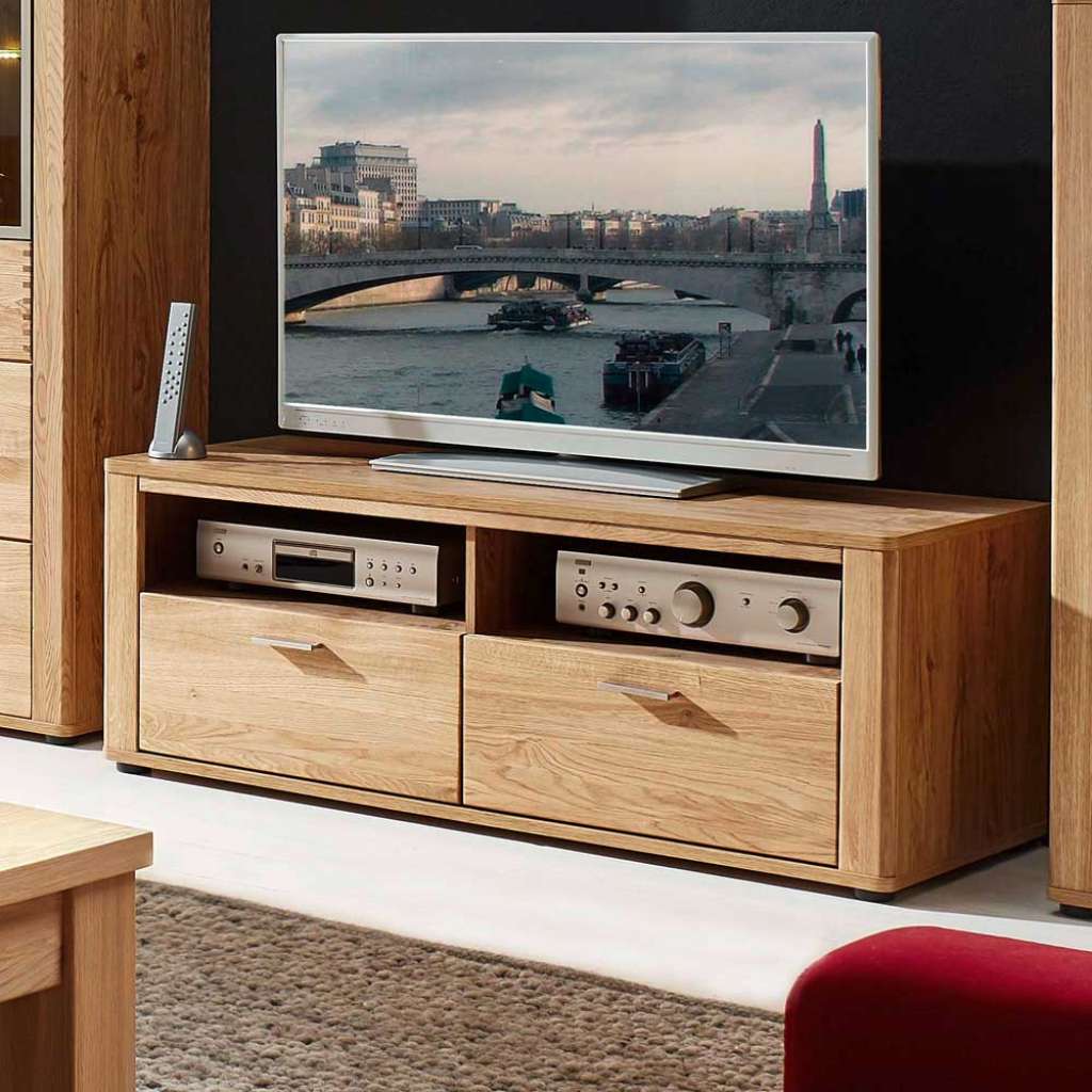 TV Lowboard aus Wildeiche geölt 130 cm breit