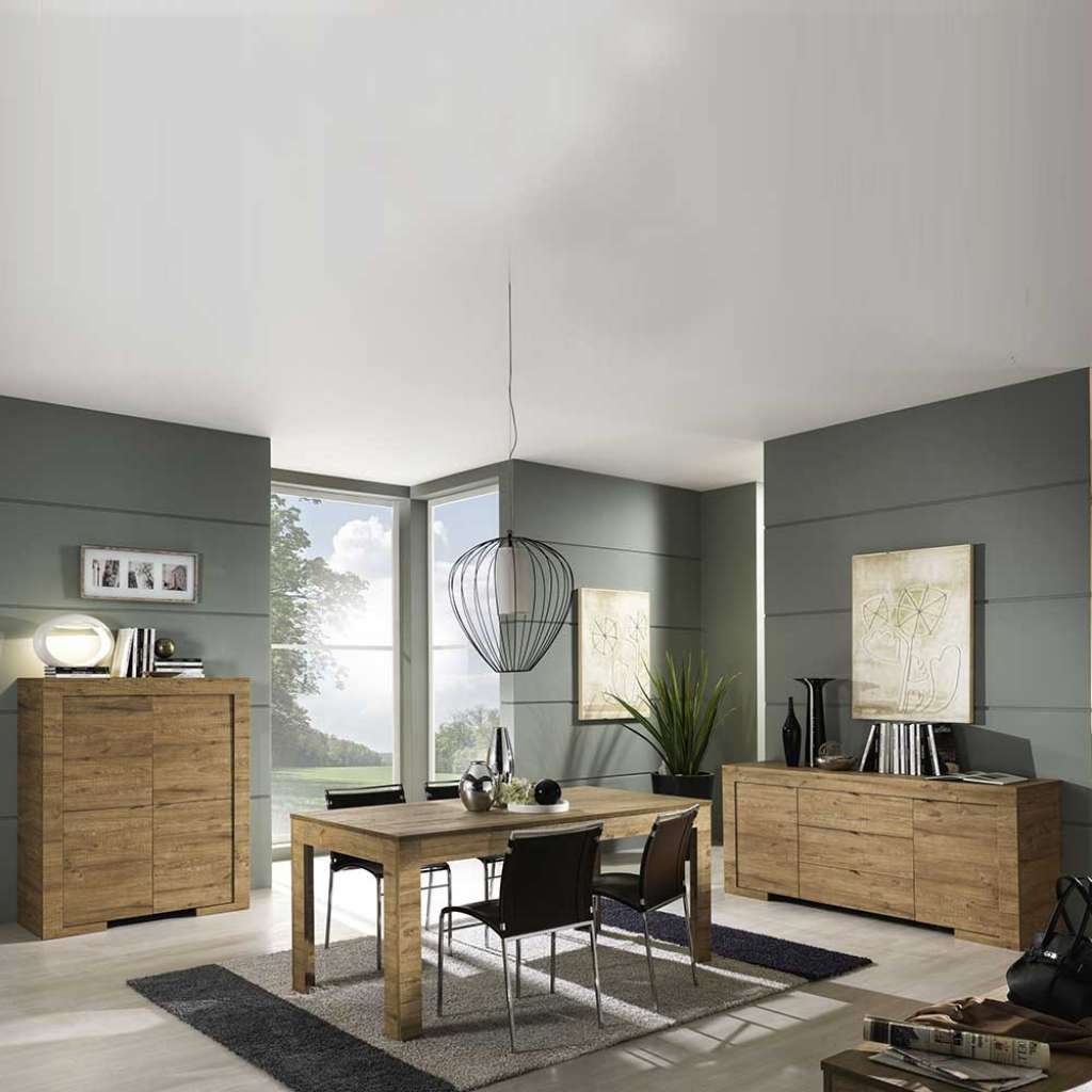 Esszimmermöbel Set in Eiche modern (3-teilig)