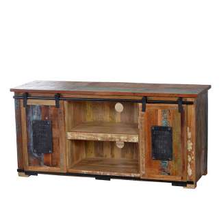 Fernsehtisch in Braun Bunt Shabby Chic