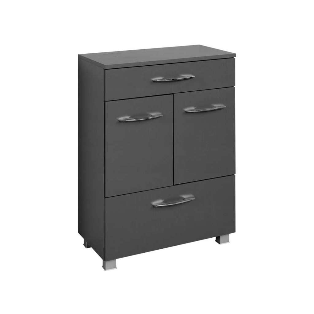Badschrank in Grau 60 cm breit