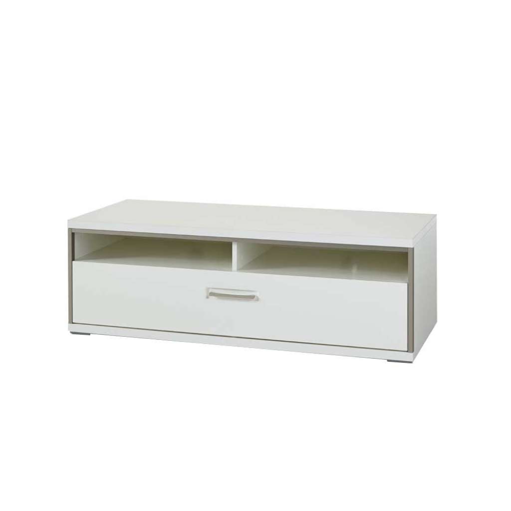 TV Unterschrank in Weiß Schublade