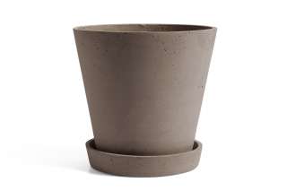HAY - Blumentopf mit Untersetzer - terracotta - XL - outdoor