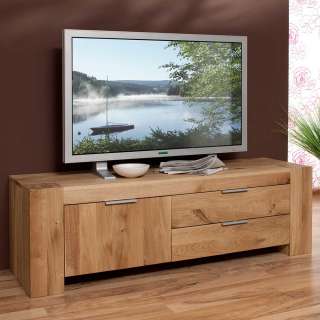 TV Schrank aus Wildeiche Massivholz modern