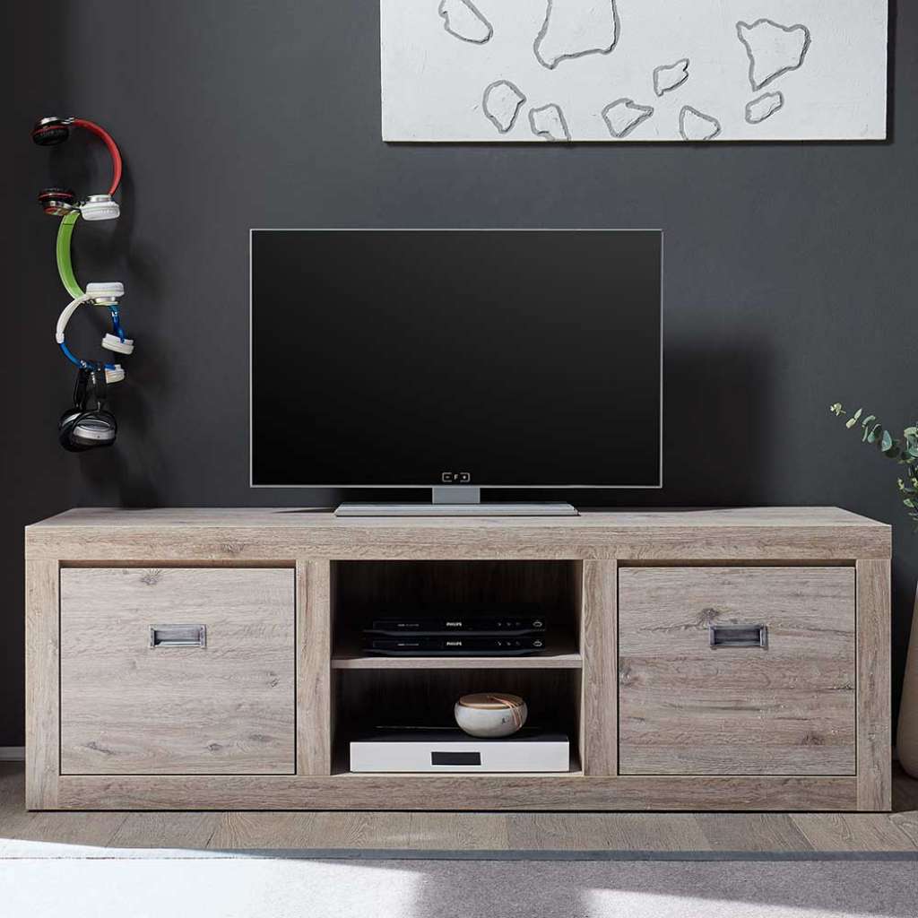 TV Unterschrank in Asteiche hell modern