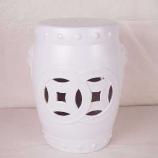 Hocker im Asia Design Weiß