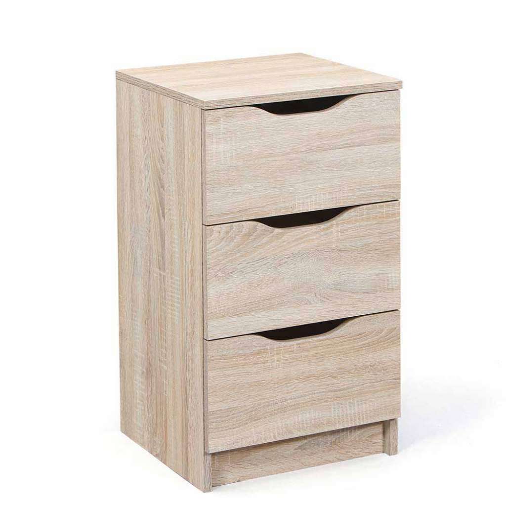 Schubladenkommode für Boxspringbett Sonoma Eiche