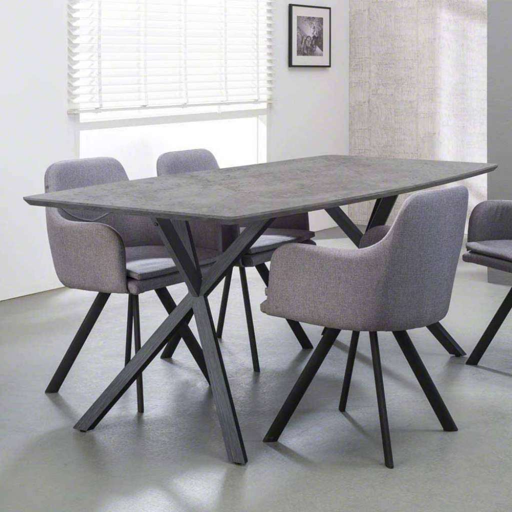 Esszimmertisch mit Beton beschichtet Stahl