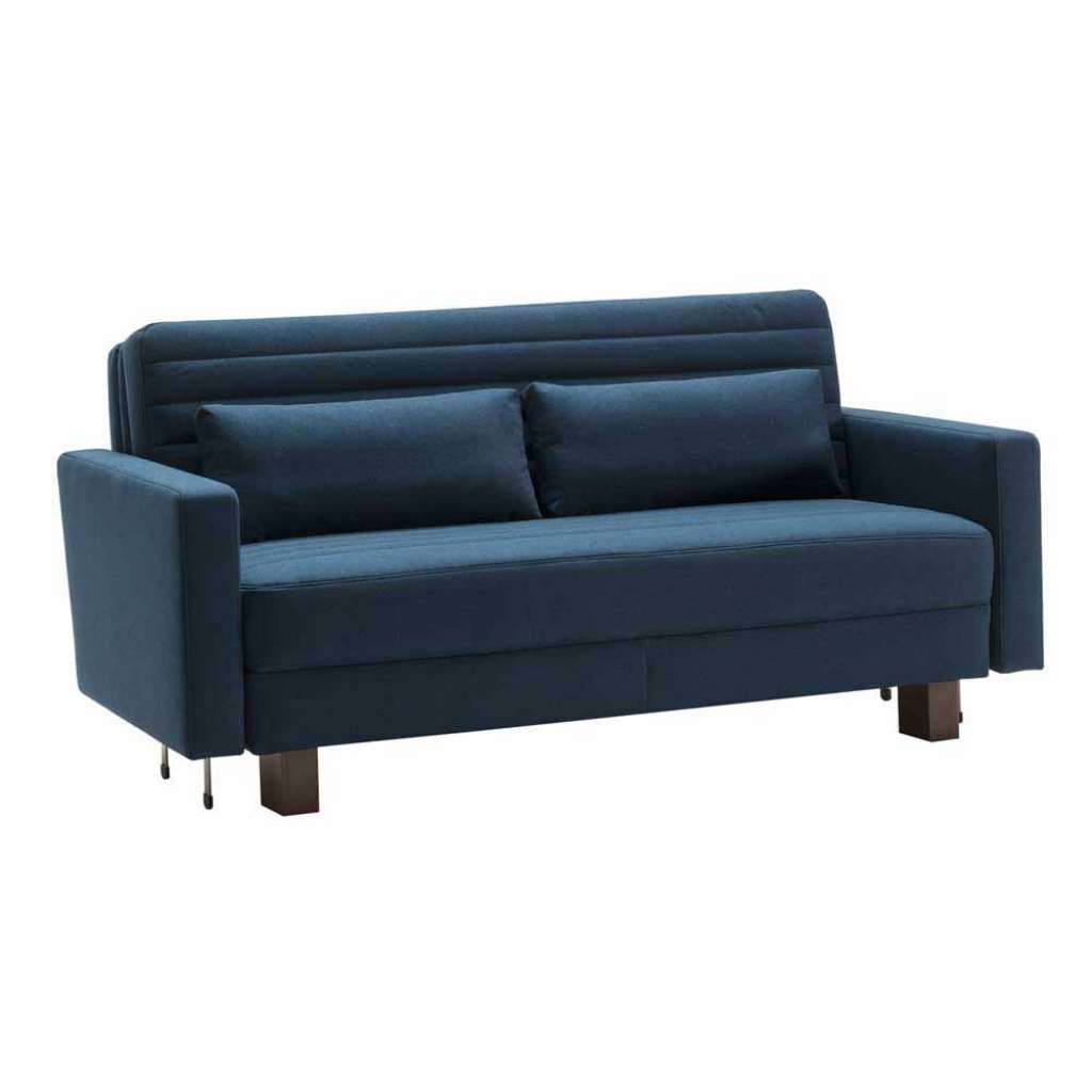 Bettcouch in Blau Webstoff