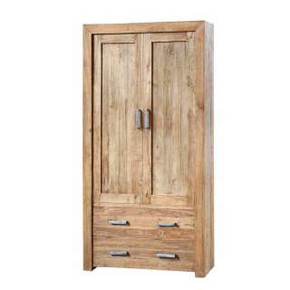 Rustikaler Schrank aus Teak Recyclingholz 110 cm