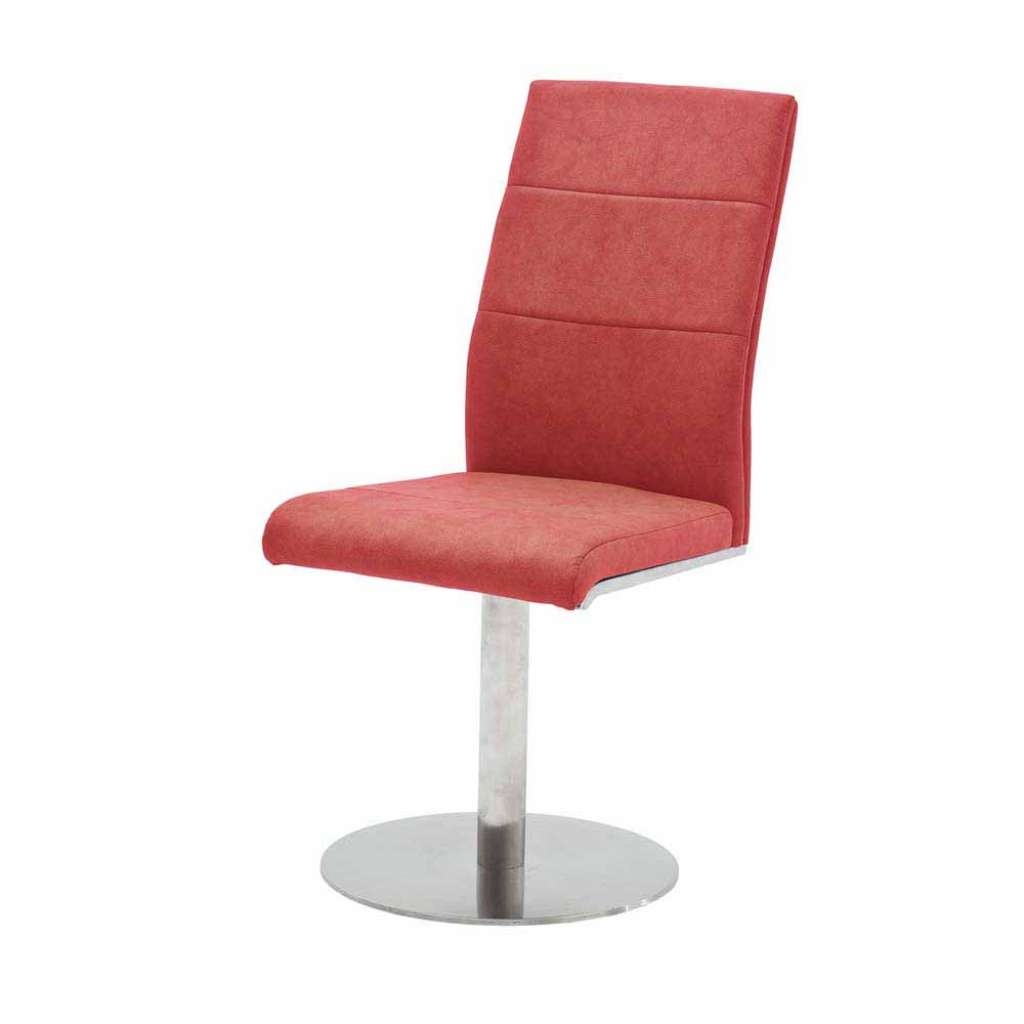 Drehstuhl für Esszimmer Rot (2er Set)