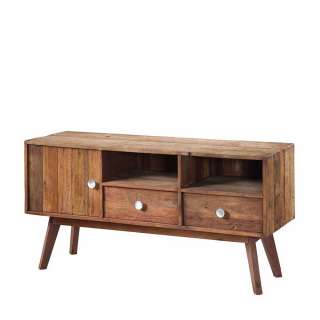TV Unterschrank aus Teak Recyclingholz Retro