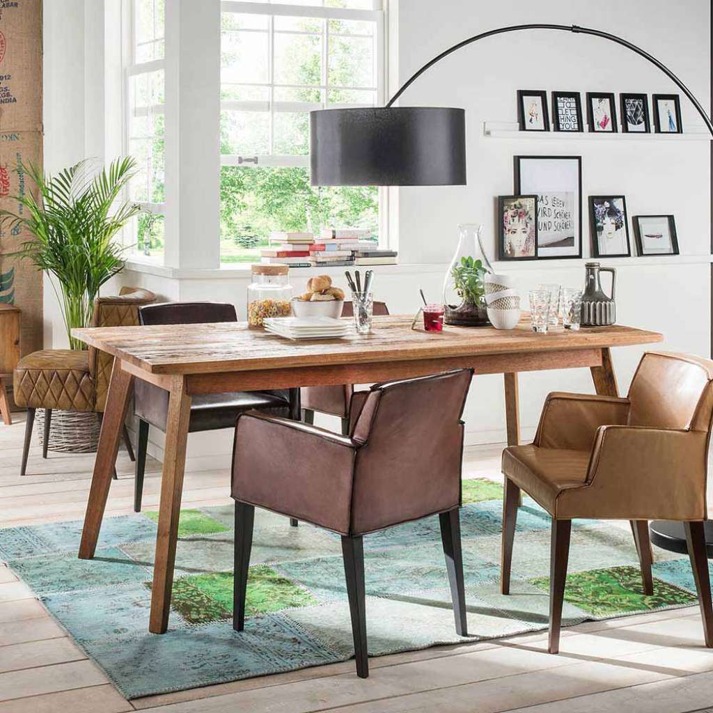 Esszimmertisch aus Teak Recyclingholz 200 cm
