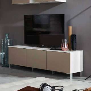 TV Unterschrank in Weiß Beige 170 cm