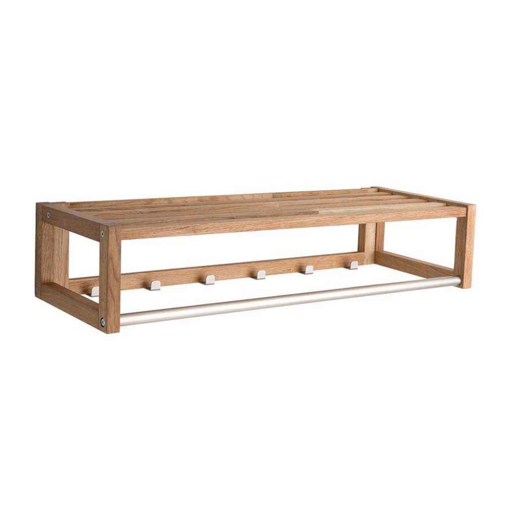 Hängegarderobe aus Eiche Massivholz 80 cm