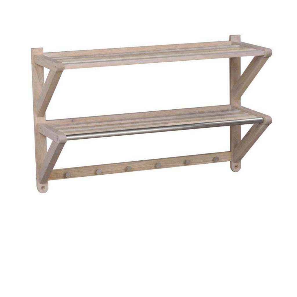 Hängegarderobe aus Eiche Massivholz 80 cm breit
