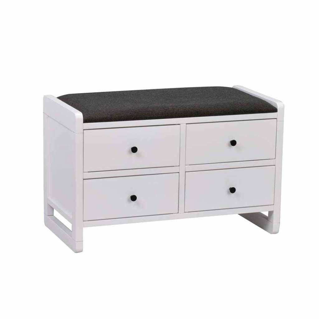 Flurbank in Weiß Birke Massivholz