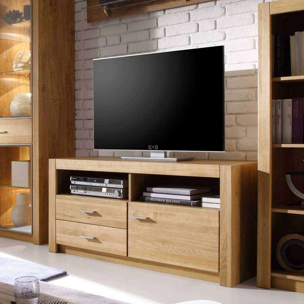TV Unterschrank aus Asteiche hell geölt modern