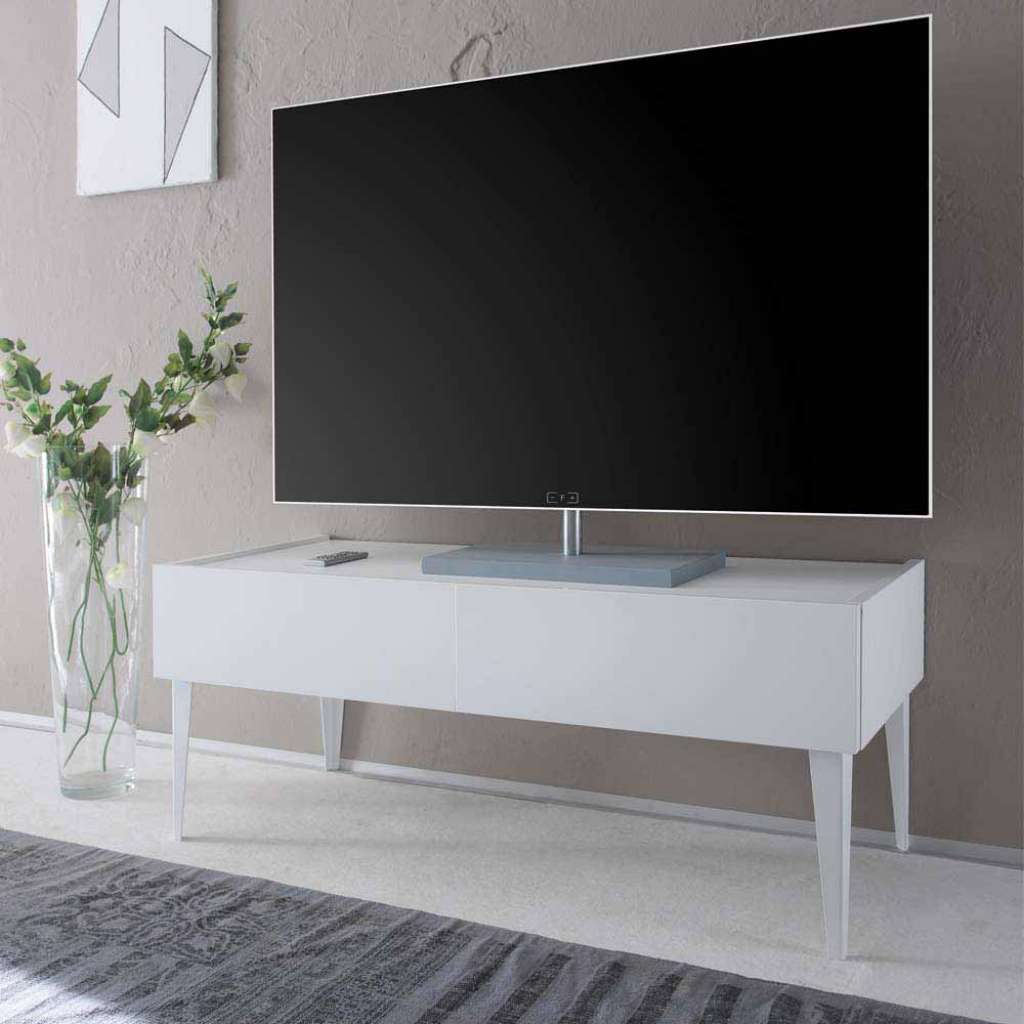 TV Tisch in Weiß modern