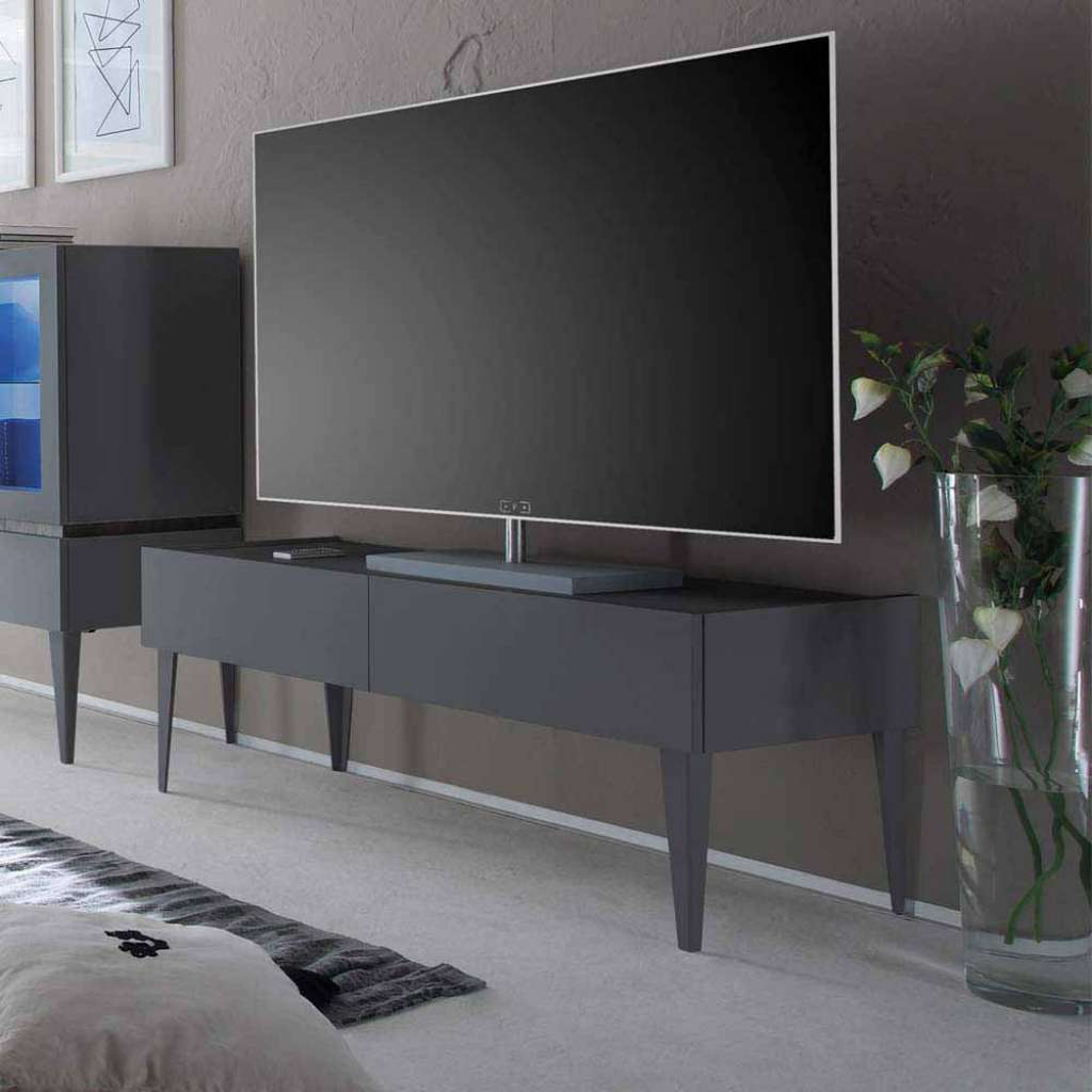 TV-Tisch in Anthrazit 50 cm hoch