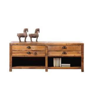 TV Board aus Kiefer Massivholz 60 cm hoch