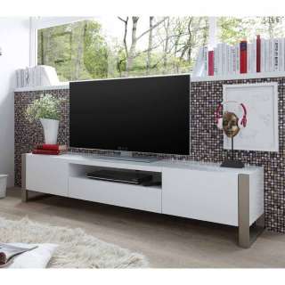 TV Board in Weiß lackiert 180 cm breit