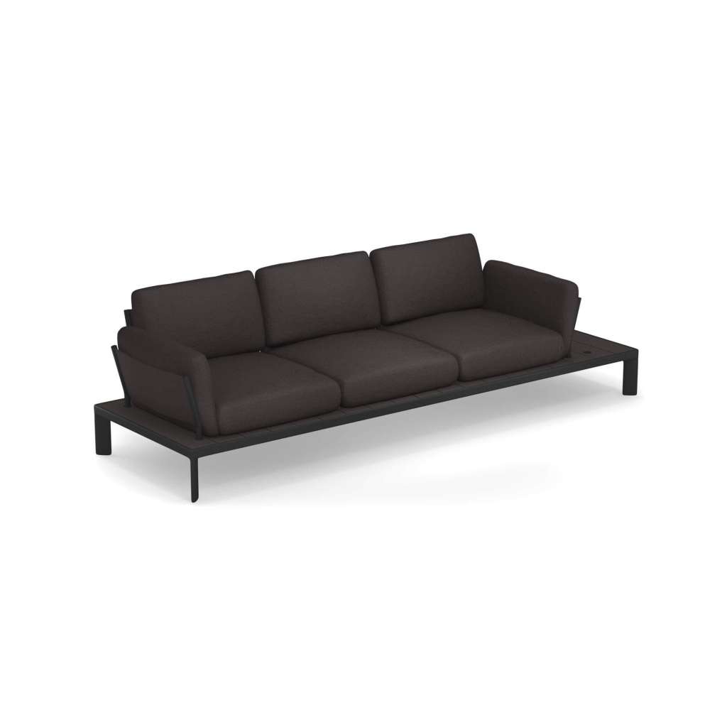 Emu - Tami Outdoor Loungesofa 3er - schwarz - outdoor