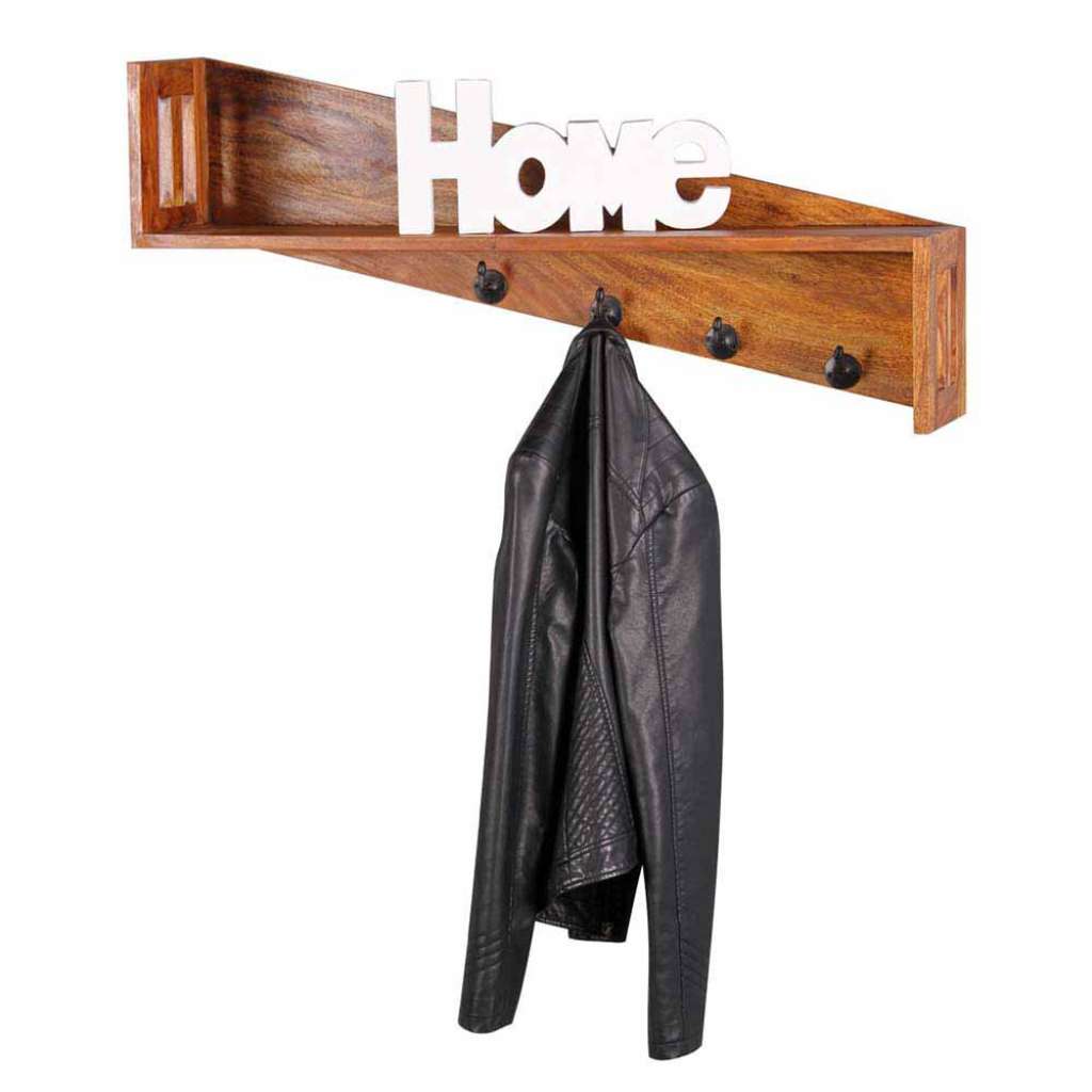 Hängegarderobe aus Sheesham Massivholz 90 cm breit
