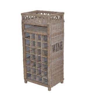 Flaschenregal aus Rattan modern