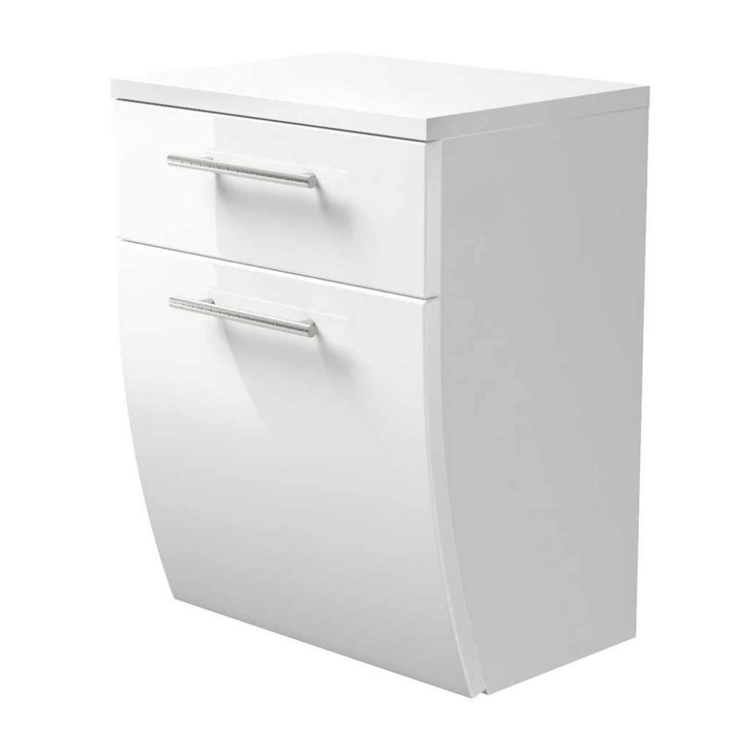 Hochglanz Unterschrank in Weiß 40 cm breit