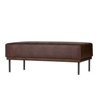 Sofa Hocker in Braun recycling Leder