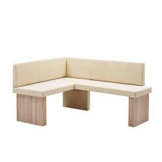 Esstisch Eckbank in Beige Sonoma Eiche
