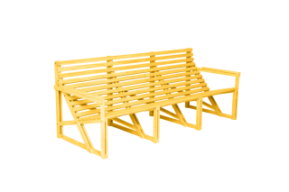 Weltevree - Patio Bank - gelb - 4-5 Sitzer - outdoor
