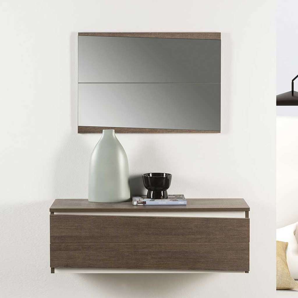 Flurmöbel Set in Braun Weiß modern (2-teilig)